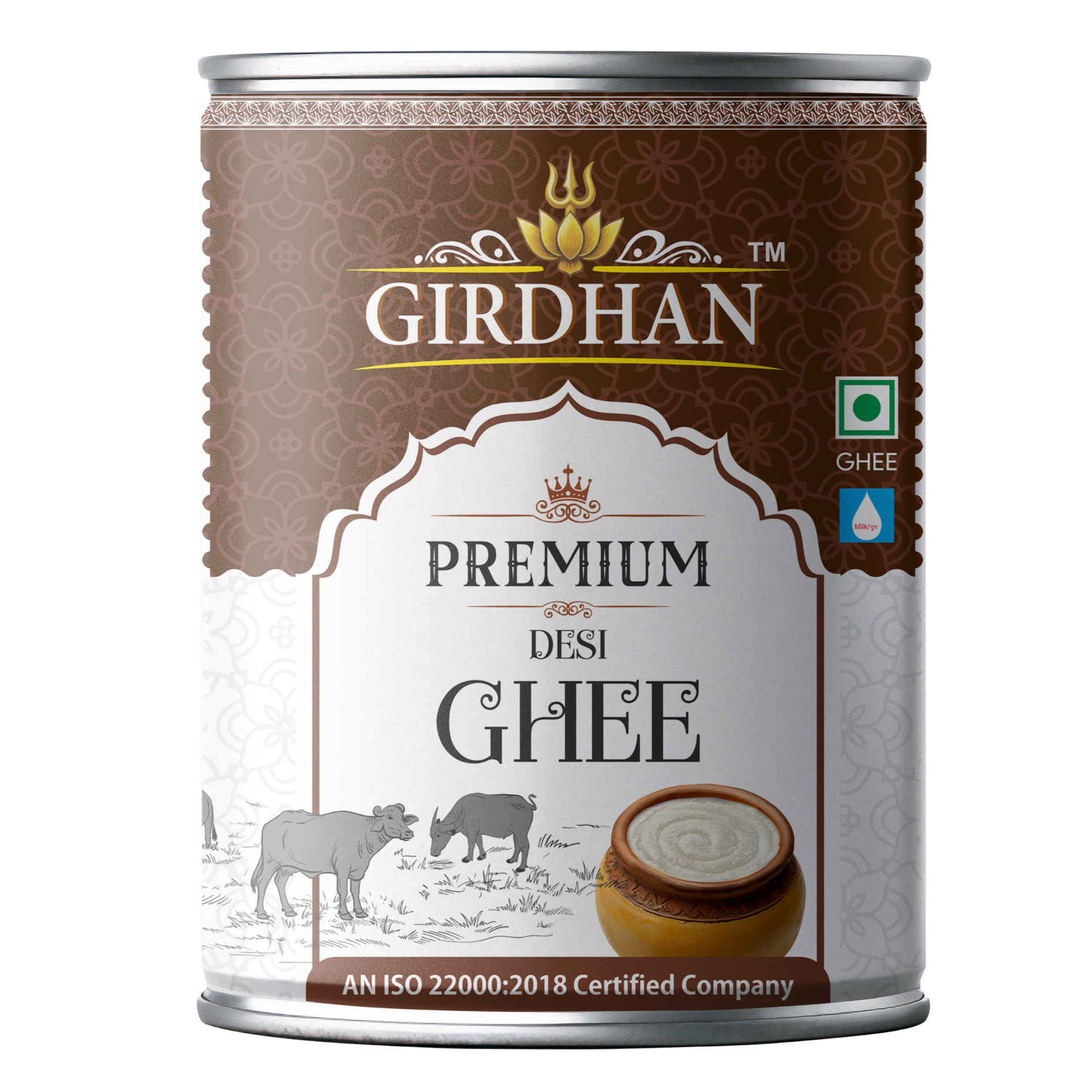 Girdhan Desi Ghee Round Tin