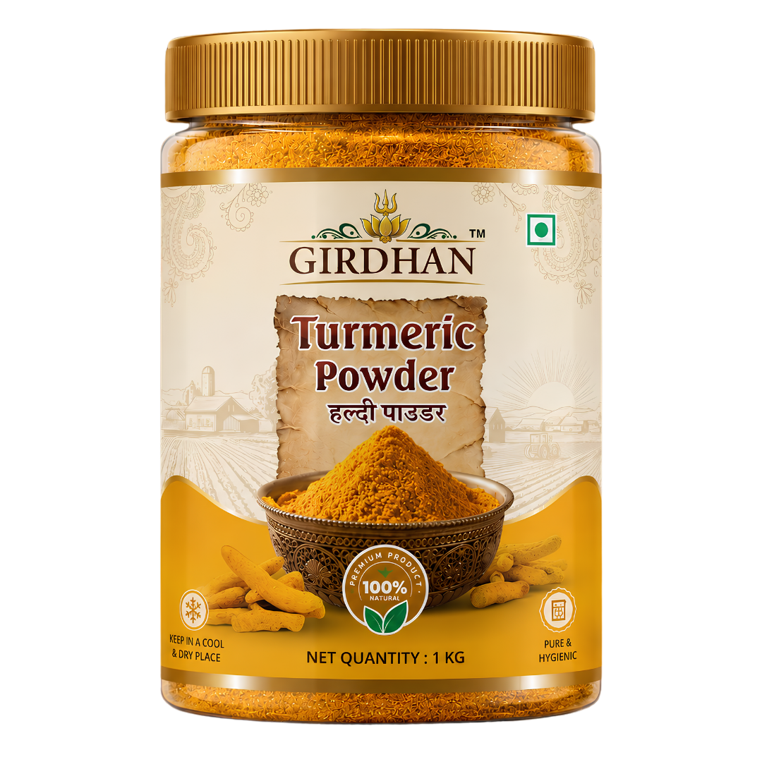 Girdhan Turmeric Powder jar — product hero image