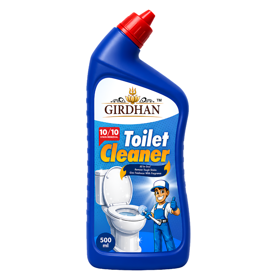 Girdhan Toilet Cleaner 500ml — angled-neck bottle product hero